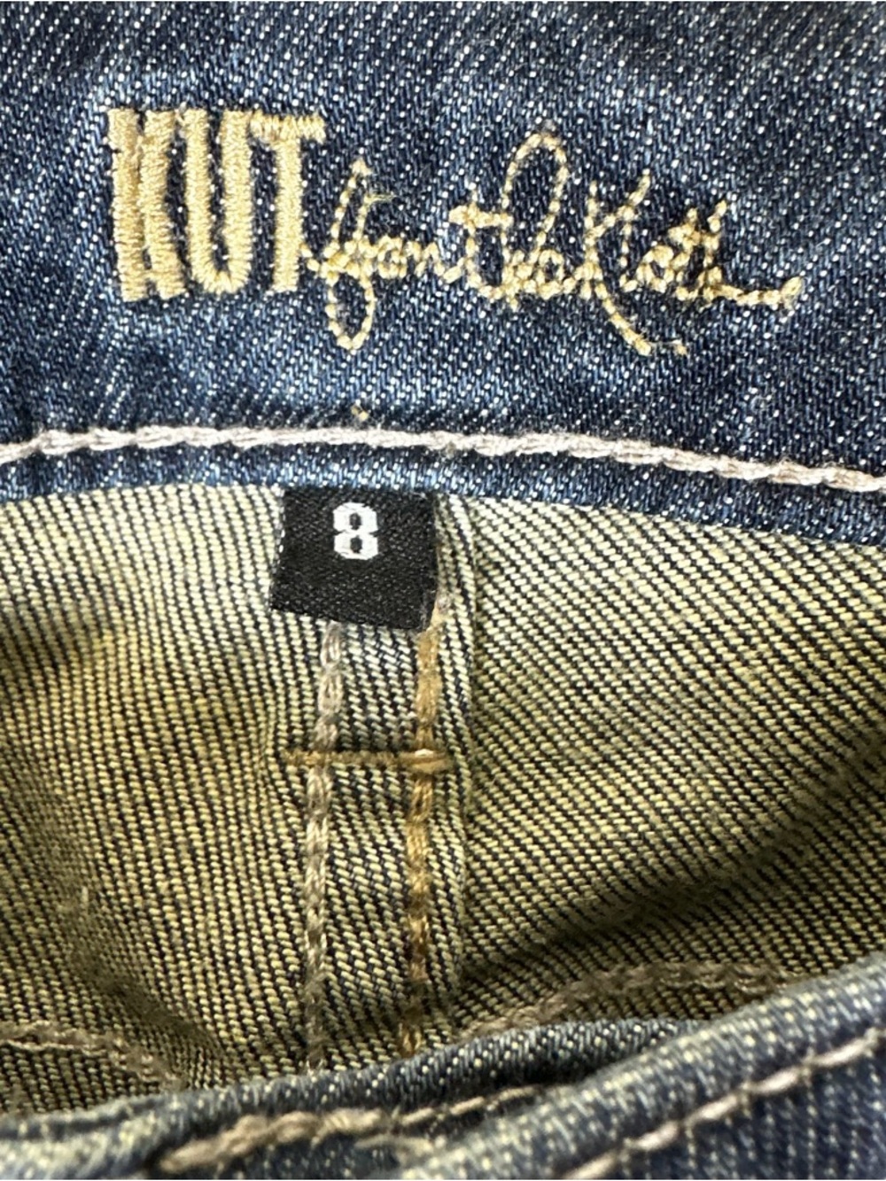 Kut From The Kloth Farrah Baby Bootcut Jeans Size 8 - Picture 5 of 6